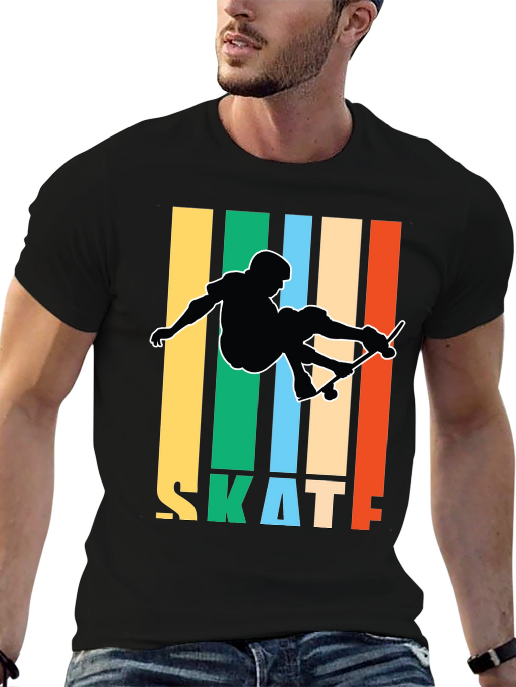 Retro Skateboarder Graphic Tee