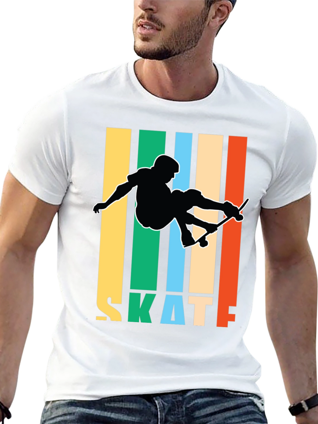 Retro Skateboarder Graphic Tee
