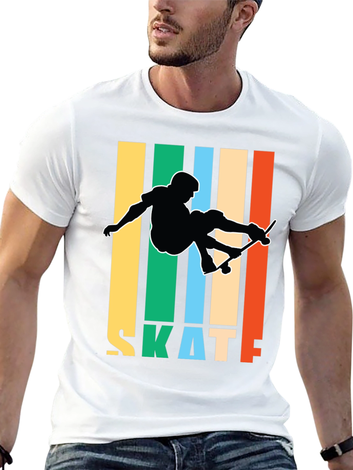 Retro Skateboarder Graphic Tee