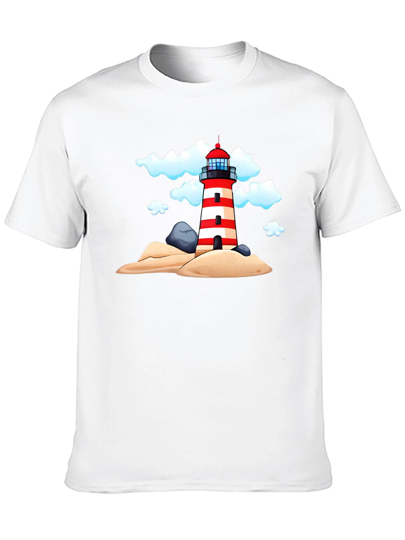 Lighthouse Graphic Tee - Coastal Style Shirt