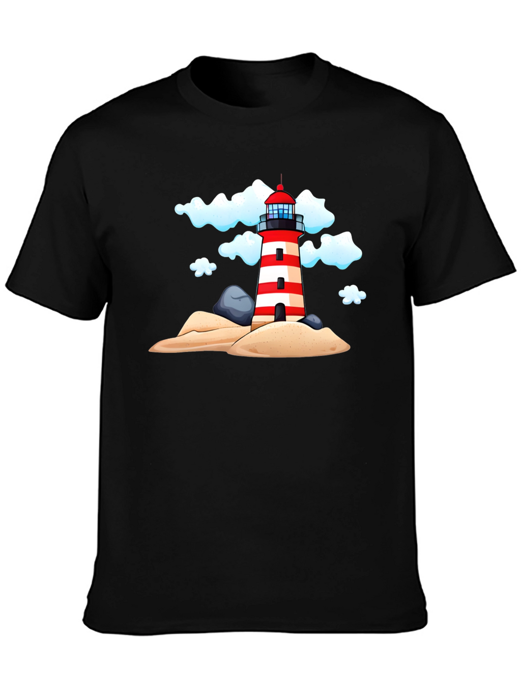 Lighthouse Graphic Tee - Coastal Style Shirt