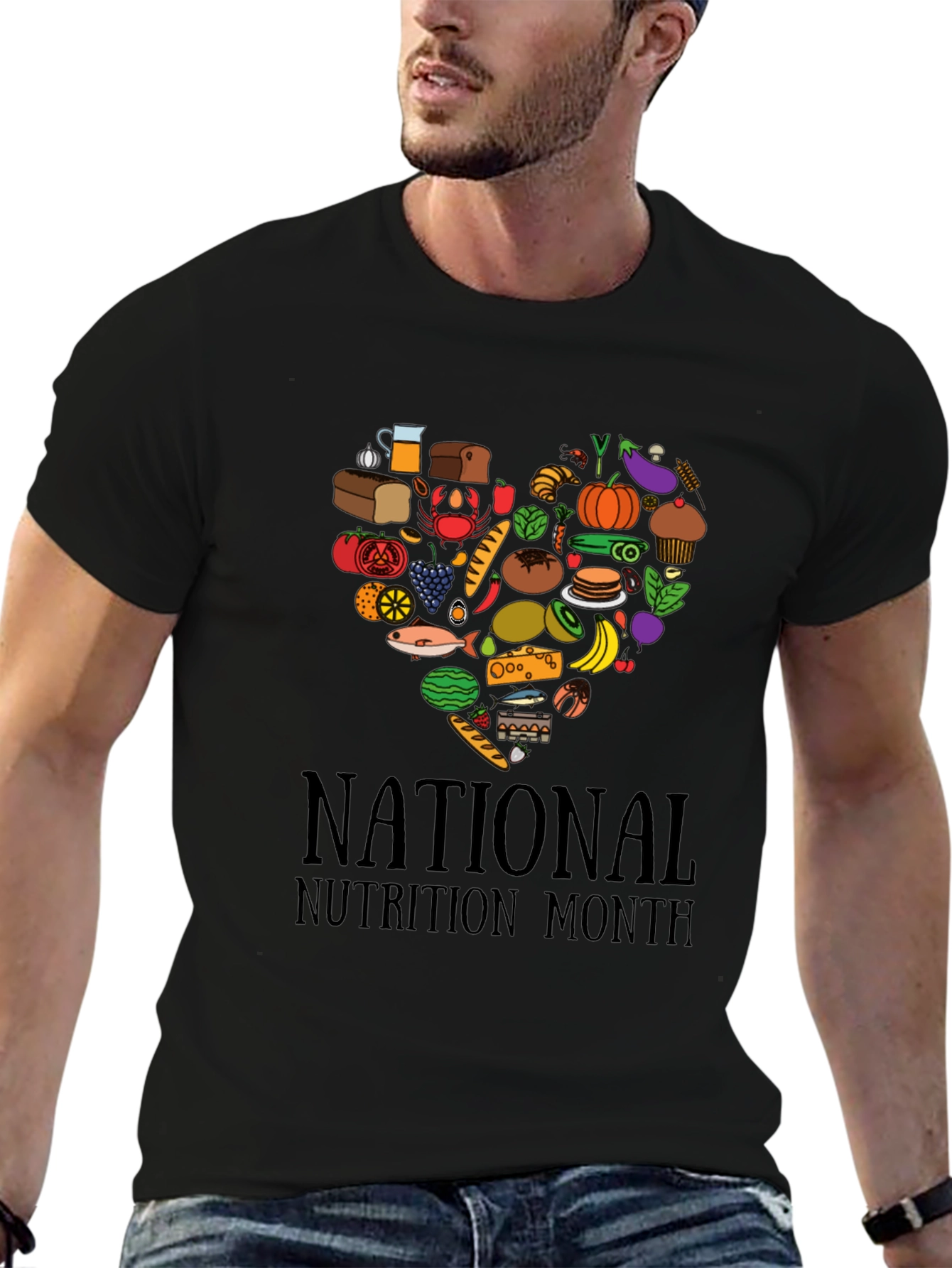 National Nutrition Month Heart T-Shirt