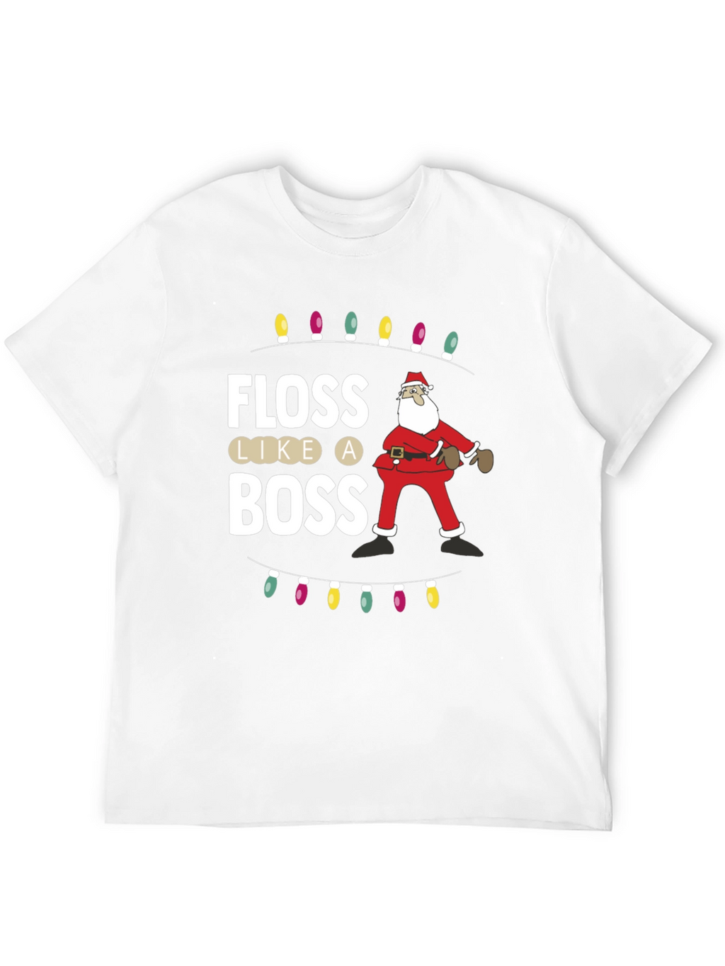 Floss Like a Boss Santa Christmas T-Shirt