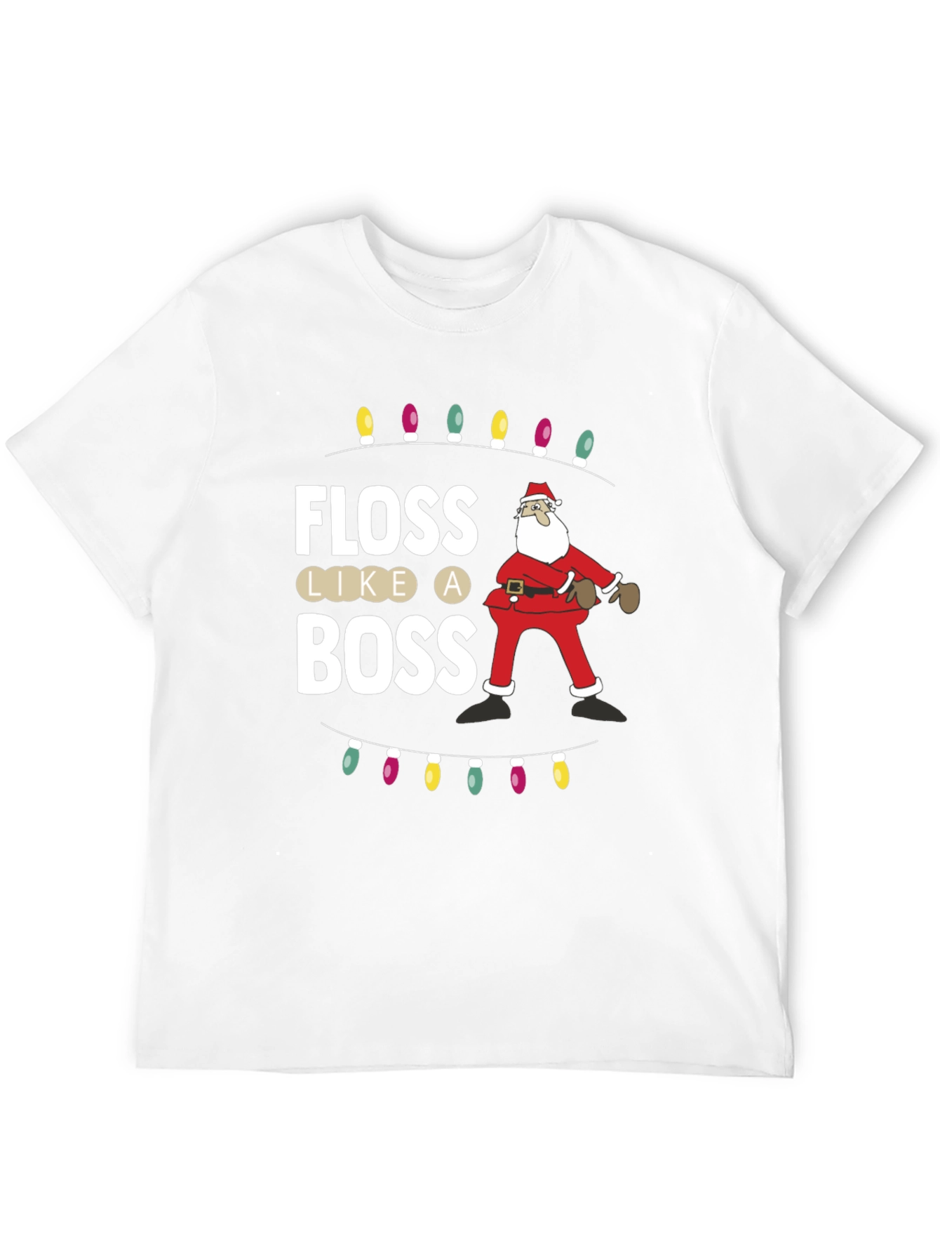 Floss Like a Boss Santa Christmas T-Shirt