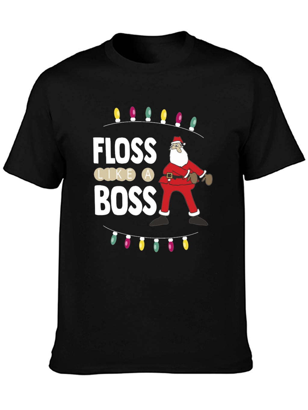 Floss Like a Boss Santa Christmas T-Shirt