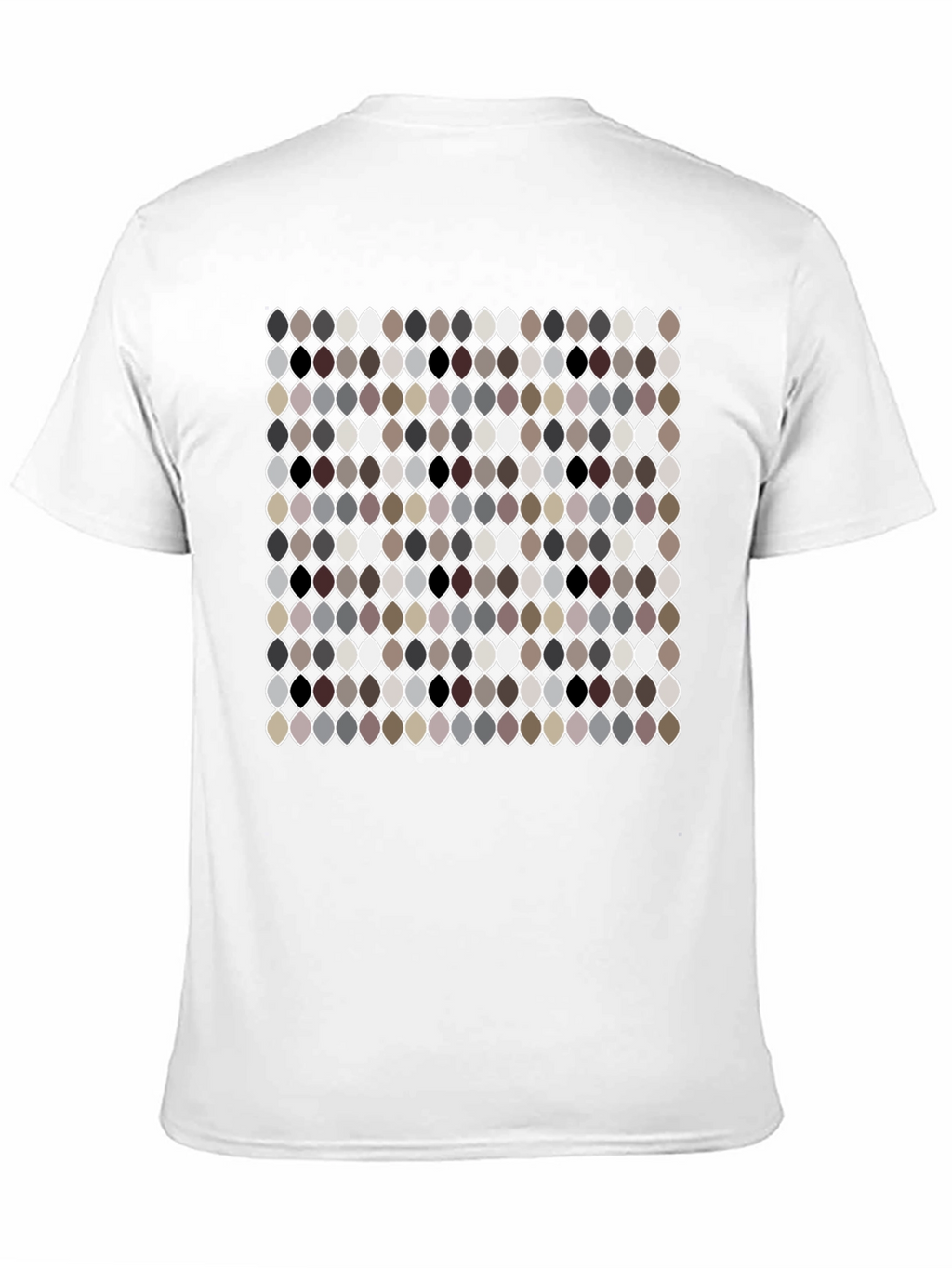 Patterned Ogee Print Black T-Shirt