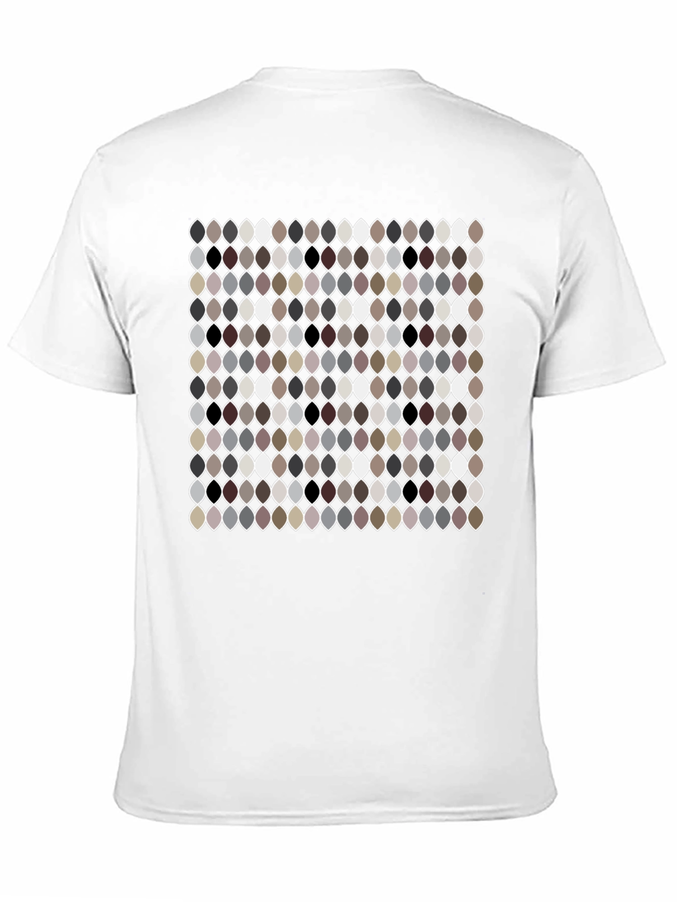 Patterned Ogee Print Black T-Shirt