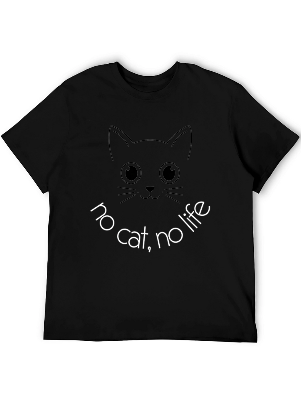 No Cat No Life T-Shirt Funny Cat Lover Tee