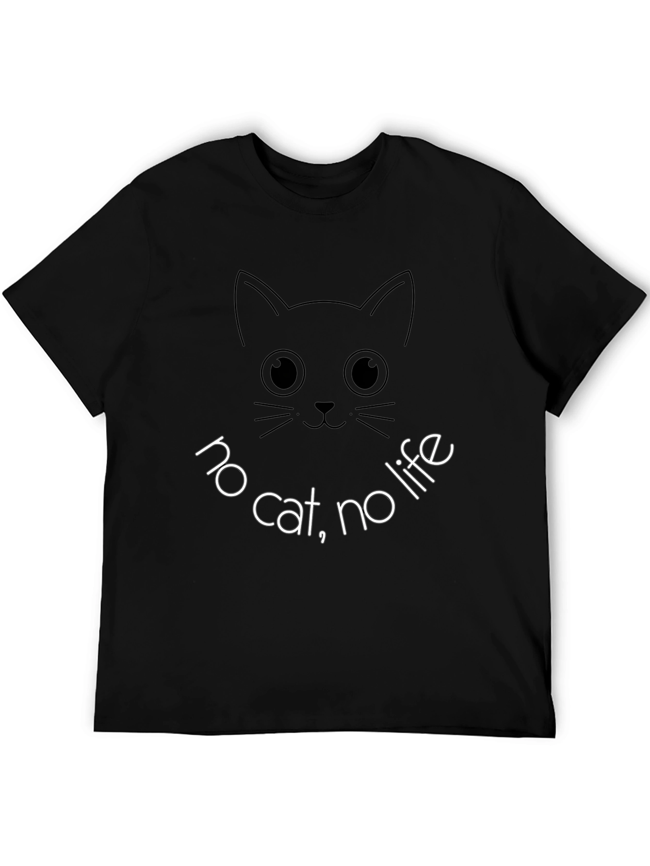 No Cat No Life T-Shirt Funny Cat Lover Tee