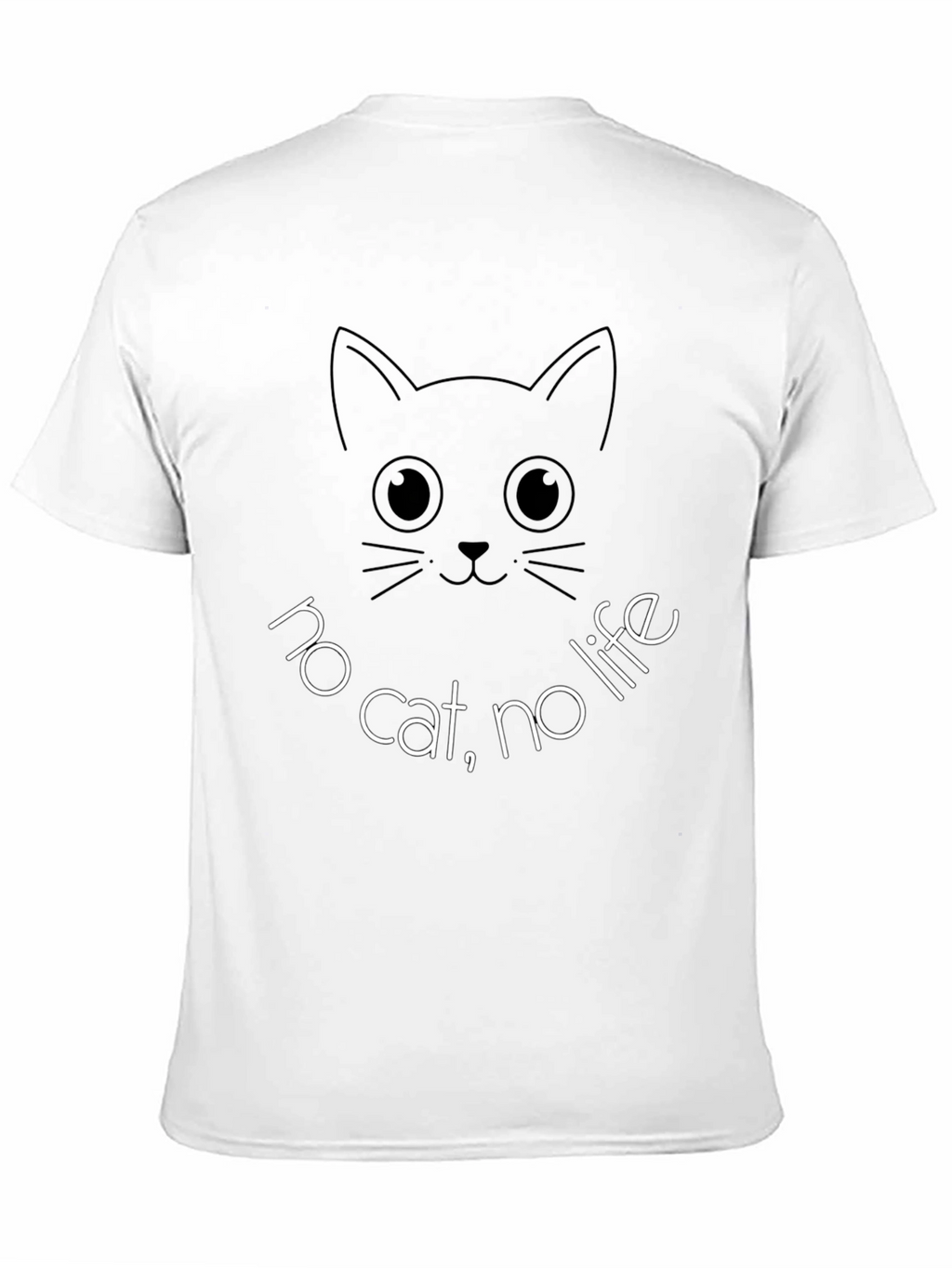 No Cat No Life T-Shirt Funny Cat Lover Tee