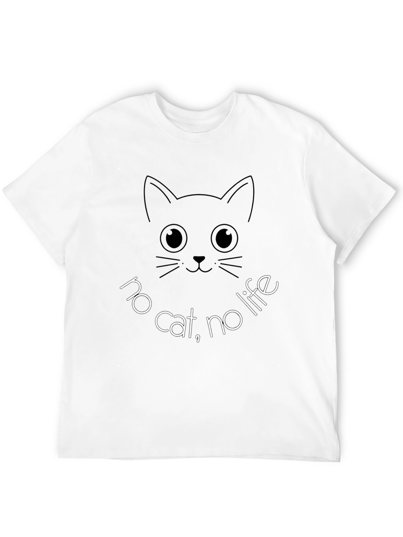 No Cat No Life T-Shirt Funny Cat Lover Tee