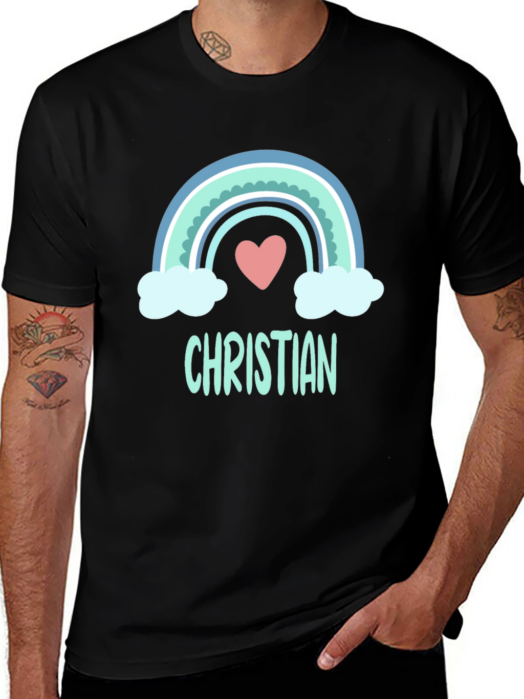 Christian Rainbow Heart T-Shirt