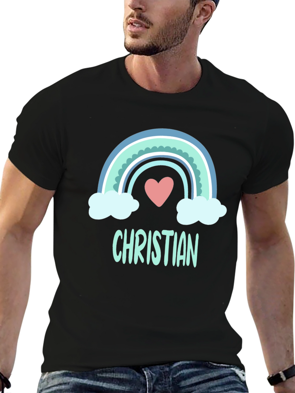 Christian Rainbow Heart T-Shirt