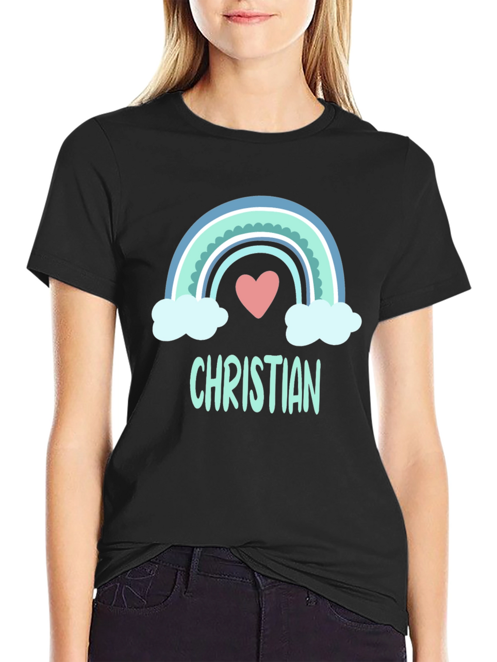 Christian Rainbow Heart T-Shirt