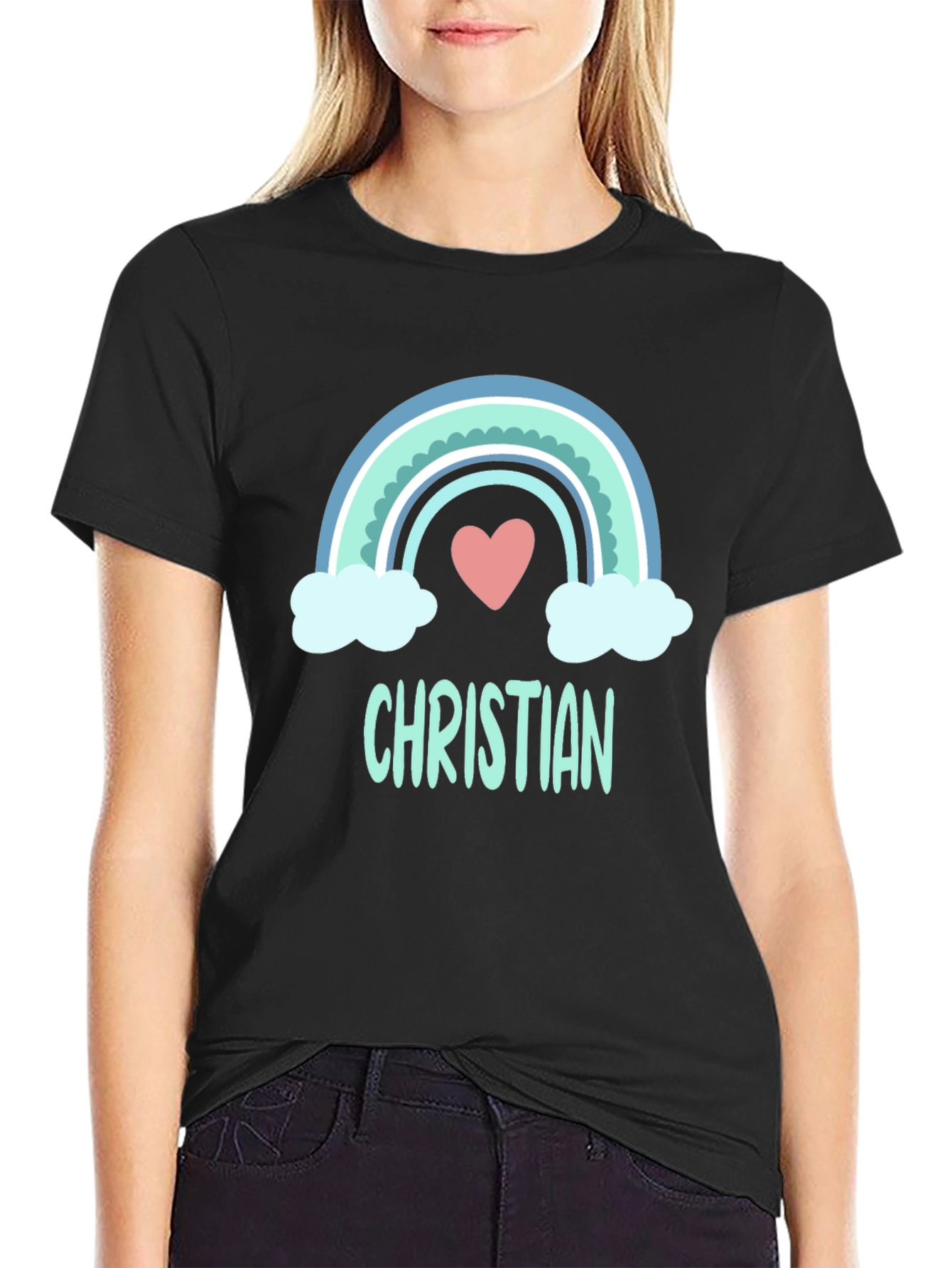 Christian Rainbow Heart T-Shirt