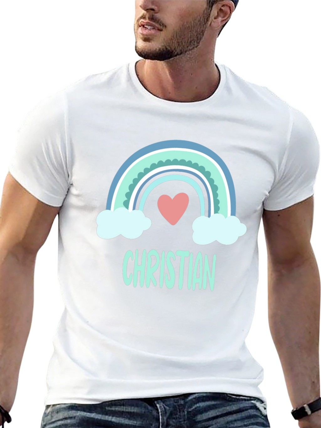 Christian Rainbow Heart T-Shirt