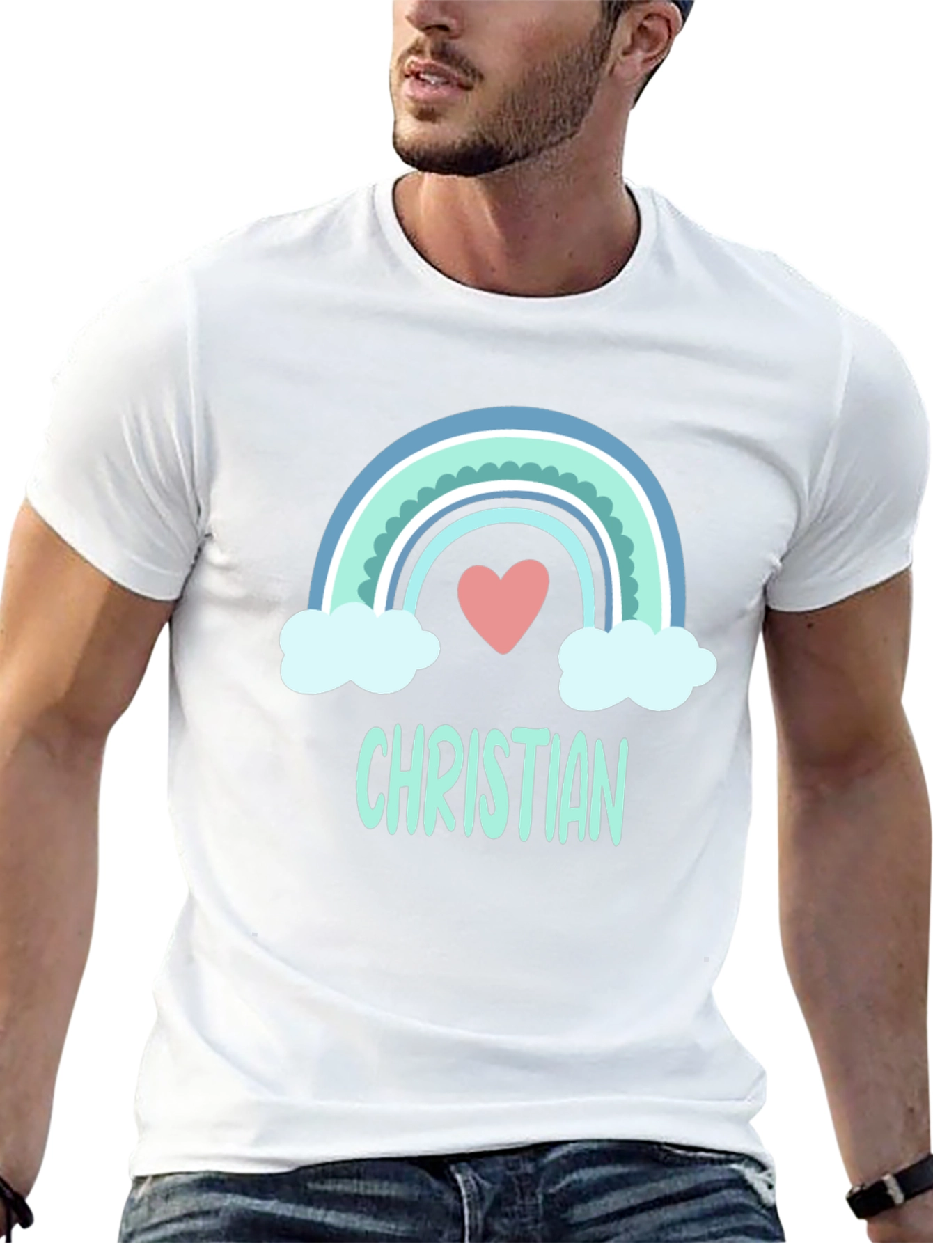 Christian Rainbow Heart T-Shirt