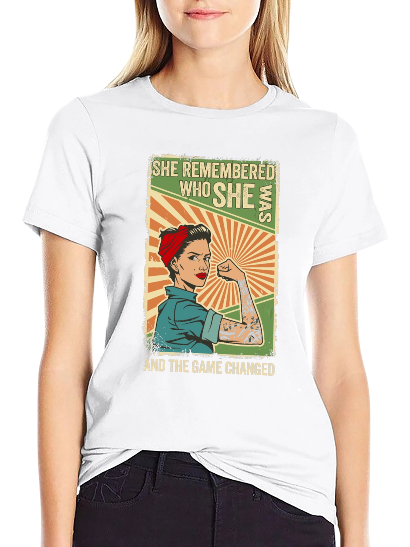 Empowered Woman T-Shirt - She Remembered Who She Was
