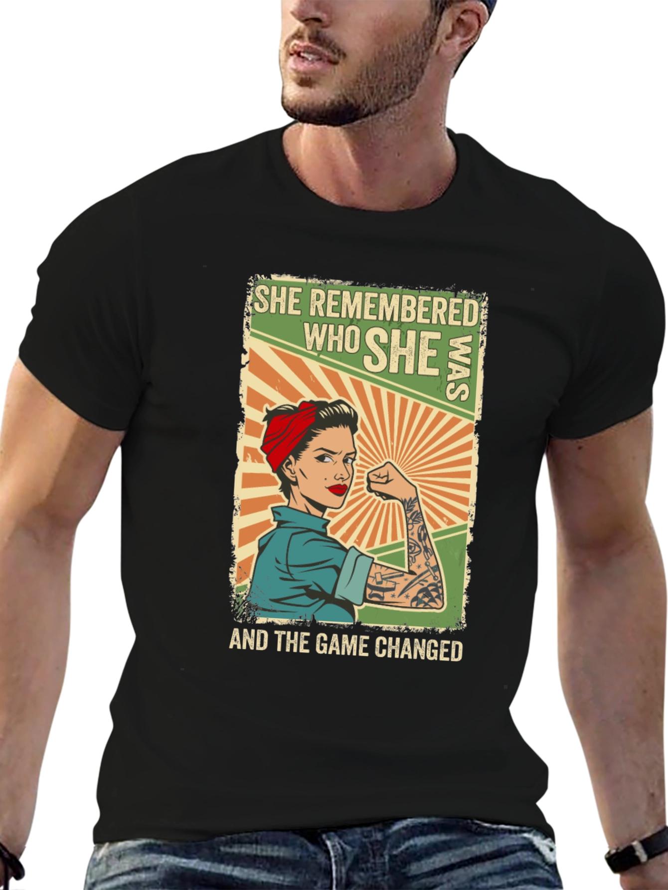 Empowered Woman T-Shirt - She Remembered Who She Was