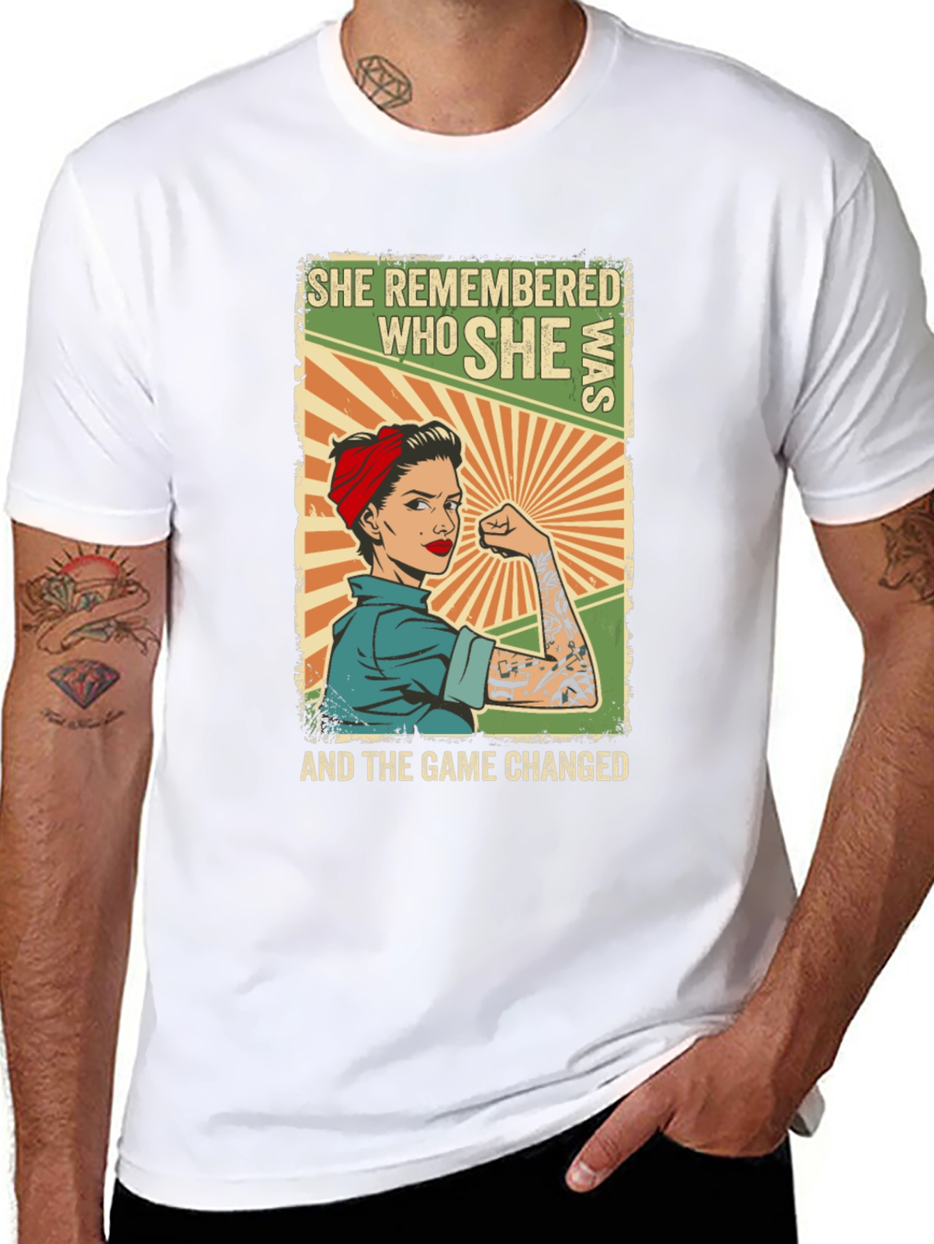 Empowered Woman T-Shirt - She Remembered Who She Was