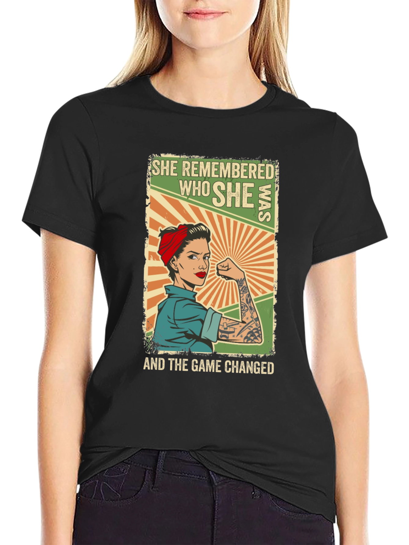 Empowered Woman T-Shirt - She Remembered Who She Was