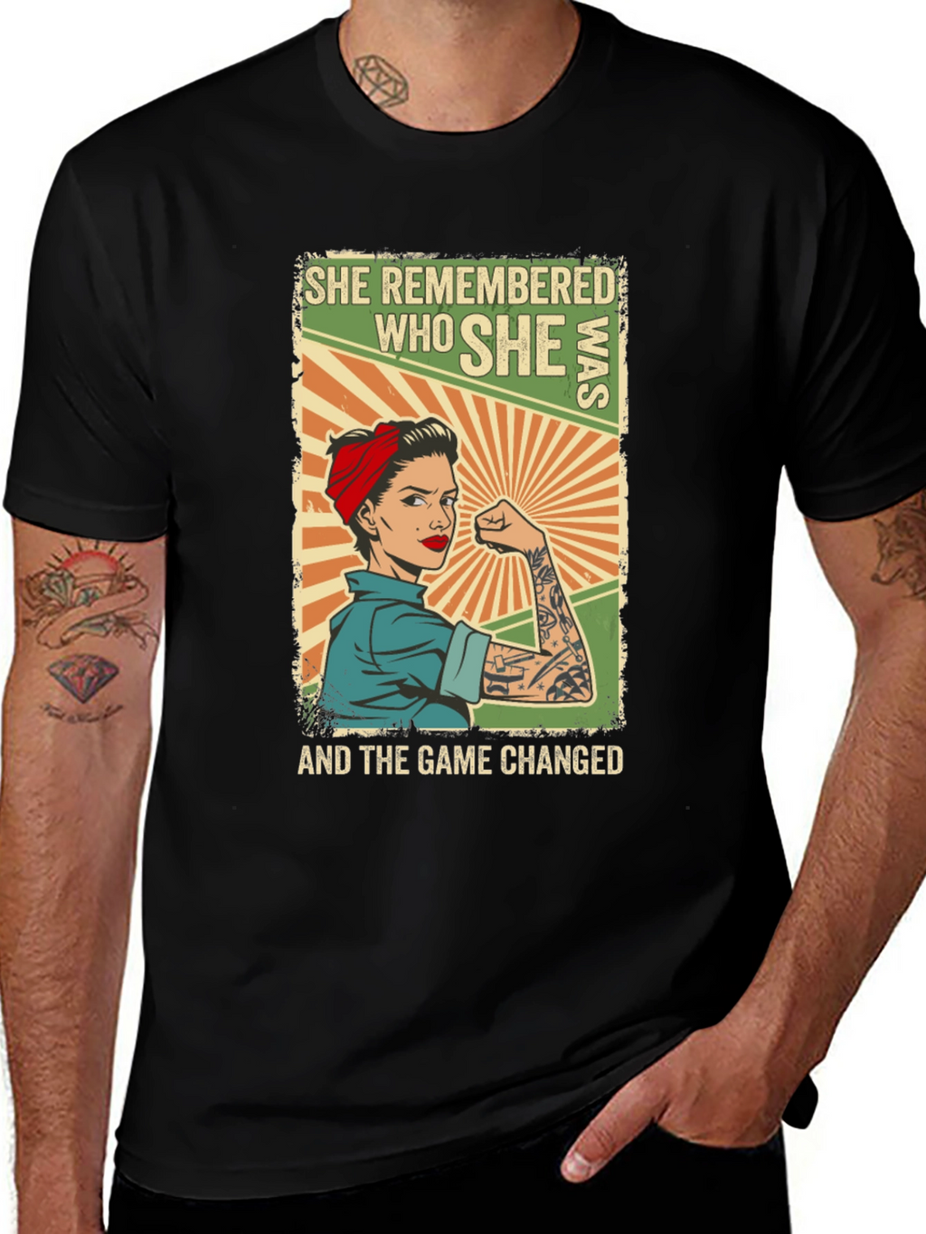 Empowered Woman T-Shirt - She Remembered Who She Was