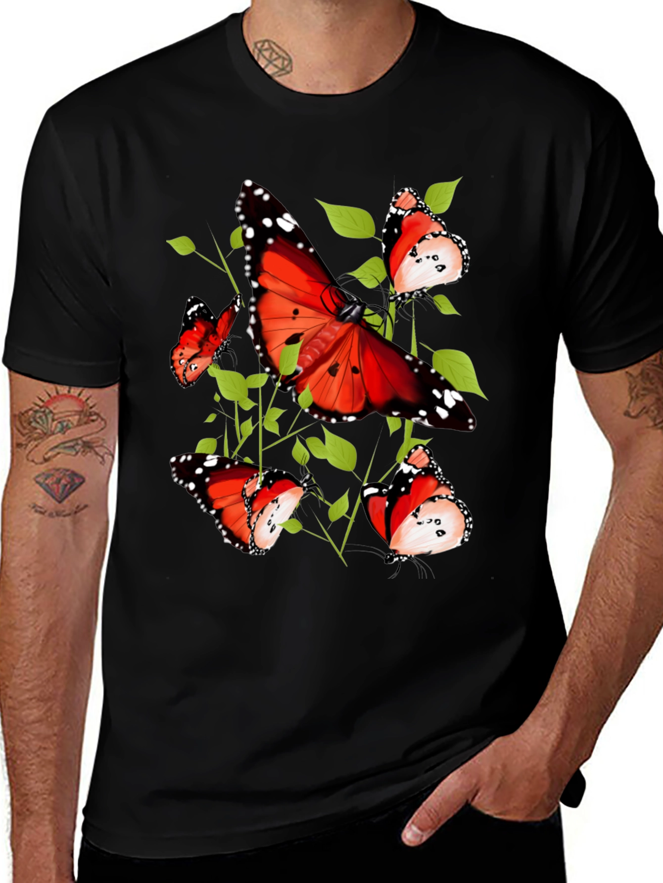 Butterfly Graphic Tee - Nature Inspired Design