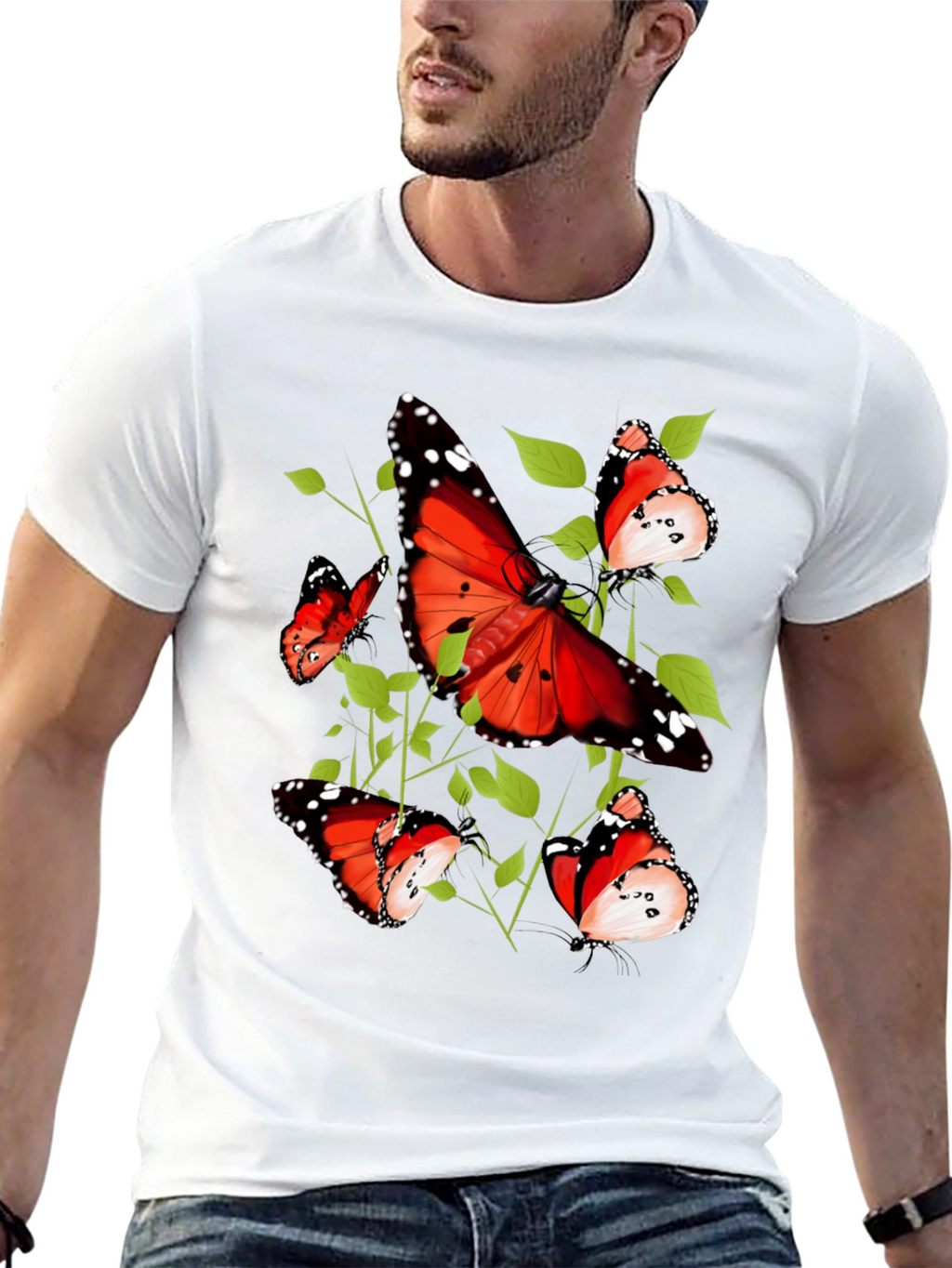 Butterfly Graphic Tee - Nature Inspired Design