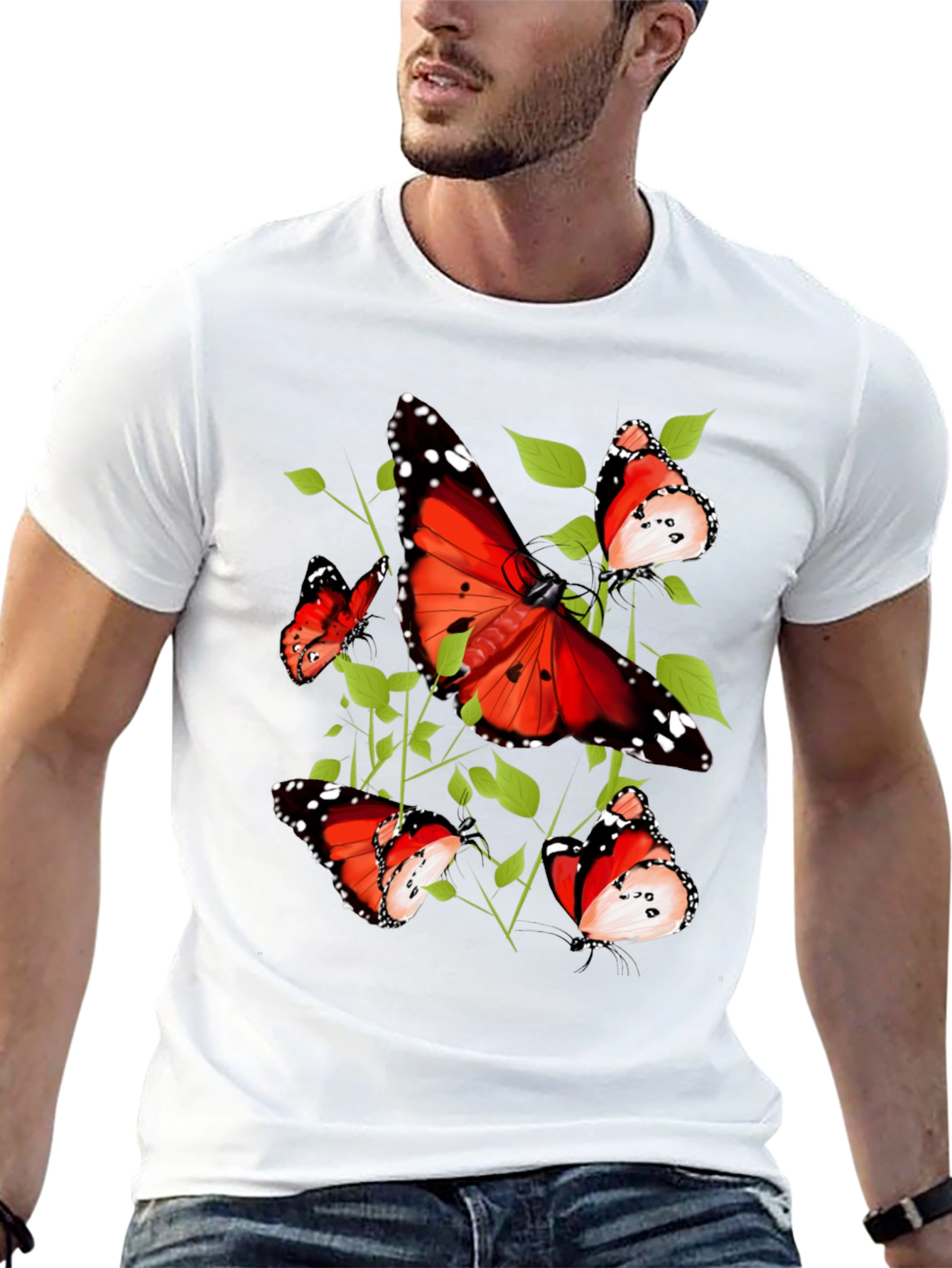 Butterfly Graphic Tee - Nature Inspired Design