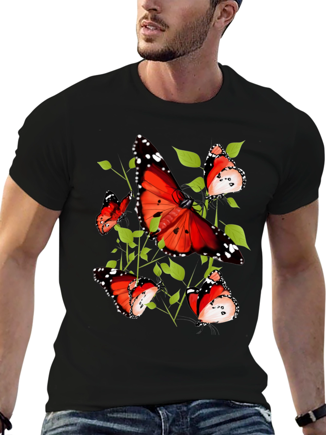 Butterfly Graphic Tee - Nature Inspired Design
