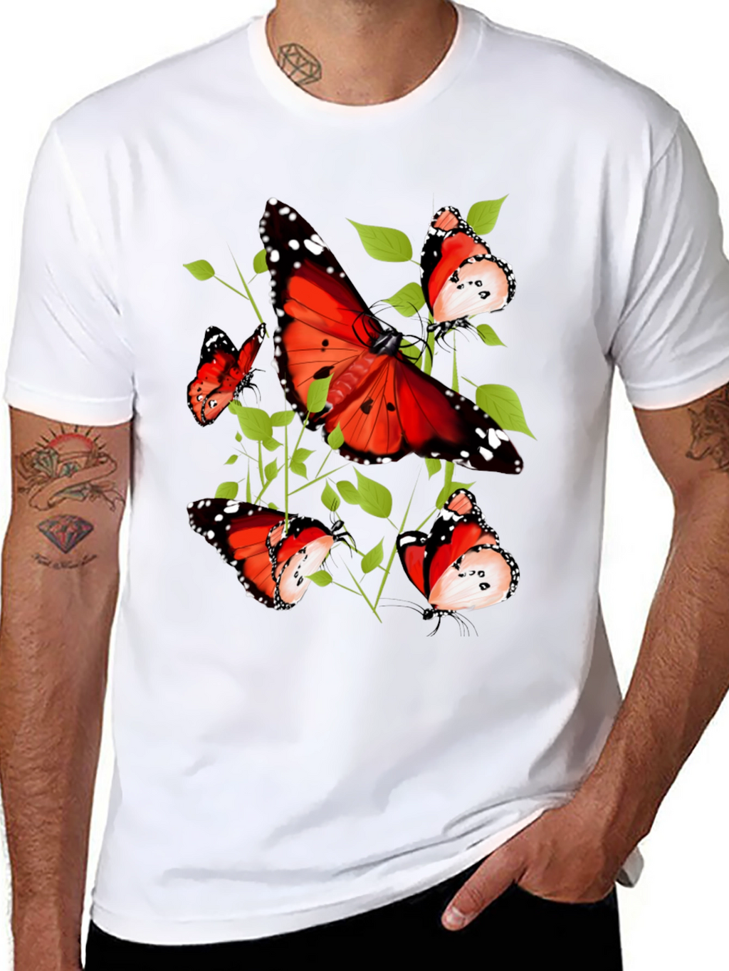 Butterfly Graphic Tee - Nature Inspired Design