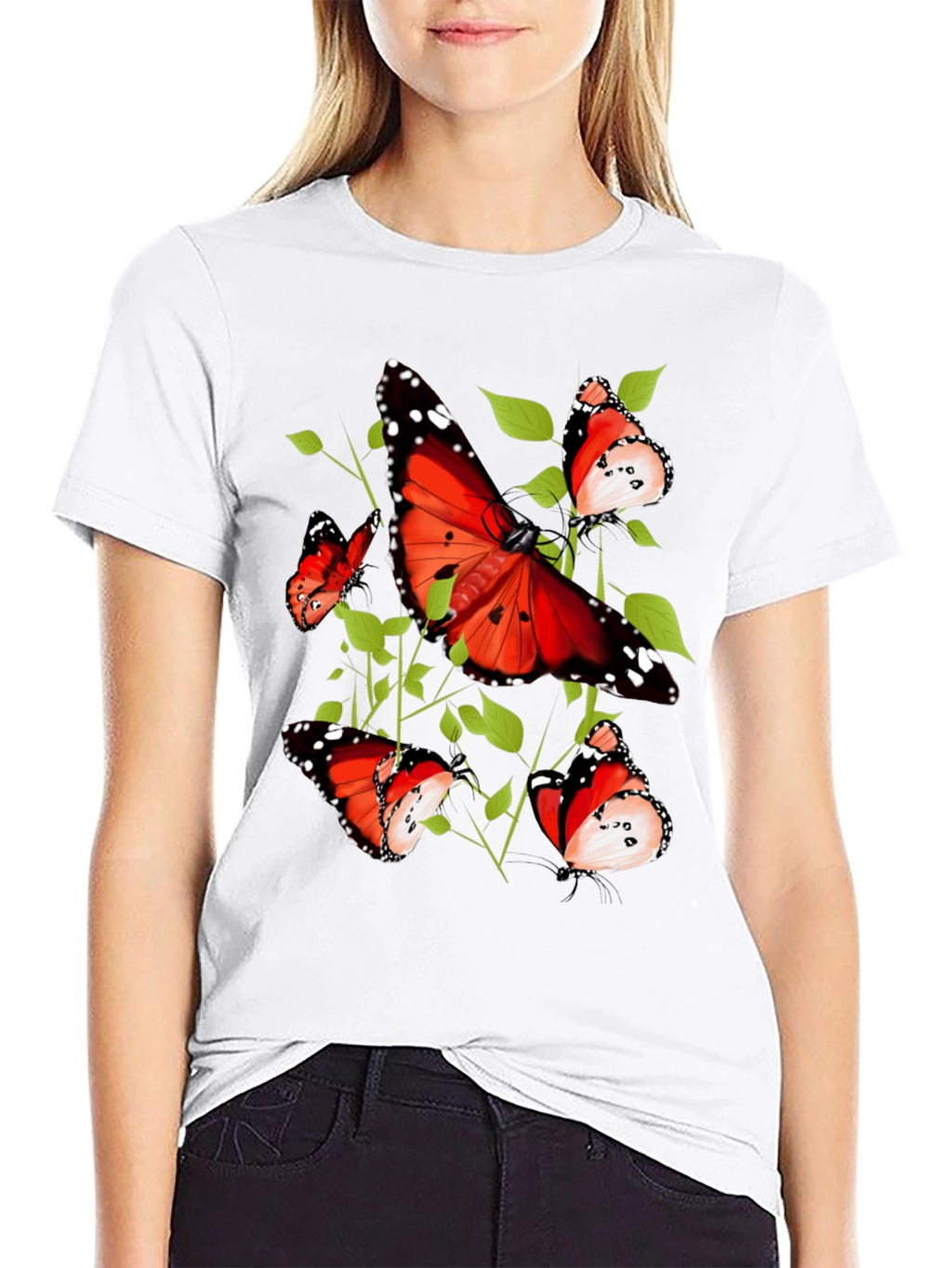 Butterfly Graphic Tee - Nature Inspired Design