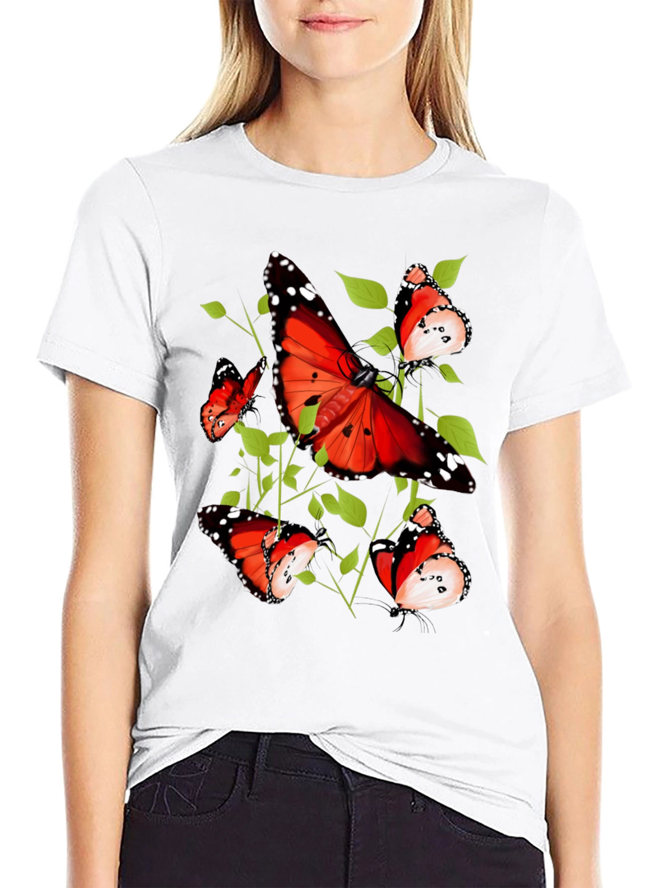 Butterfly Graphic Tee - Nature Inspired Design