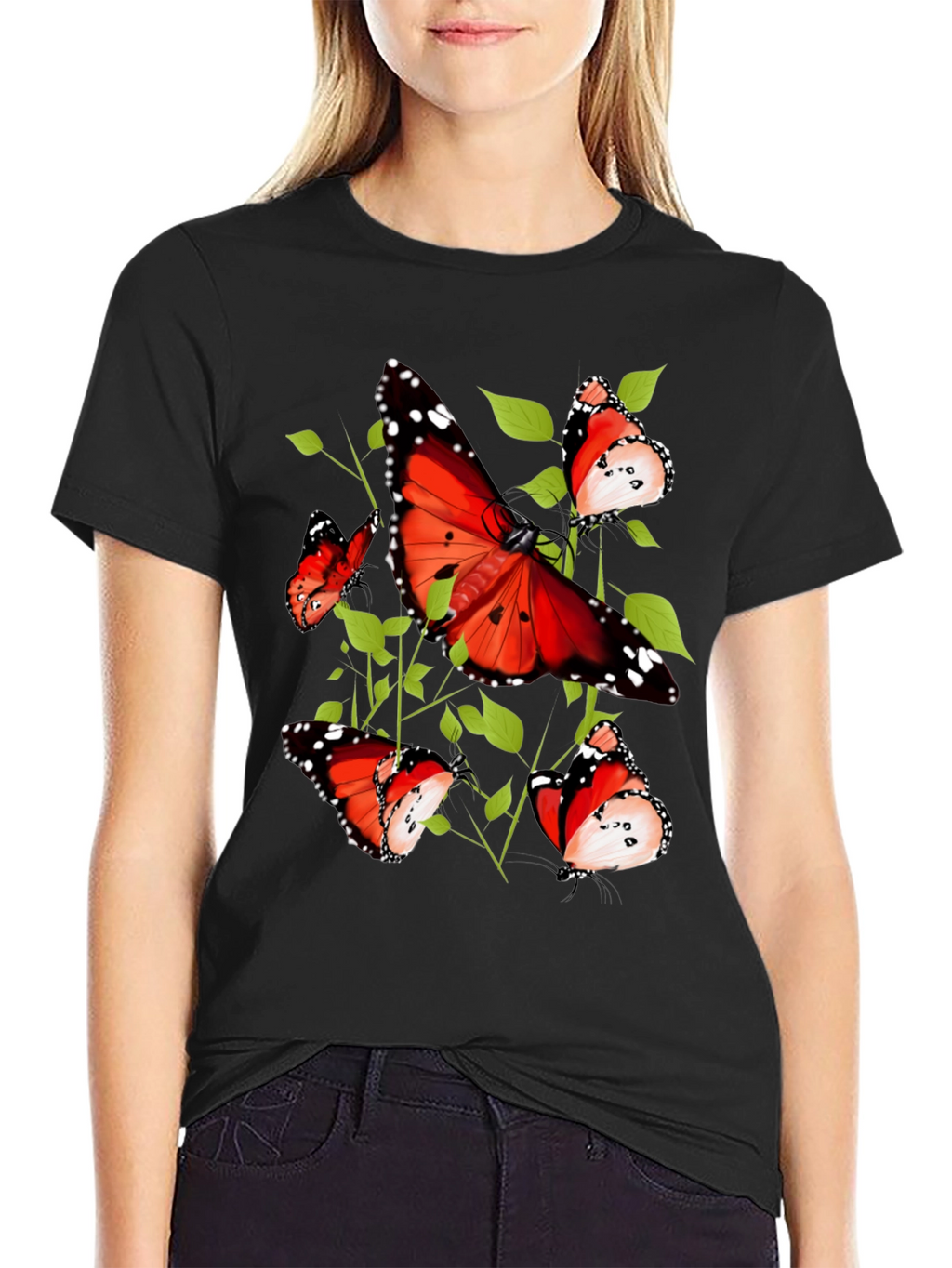 Butterfly Graphic Tee - Nature Inspired Design