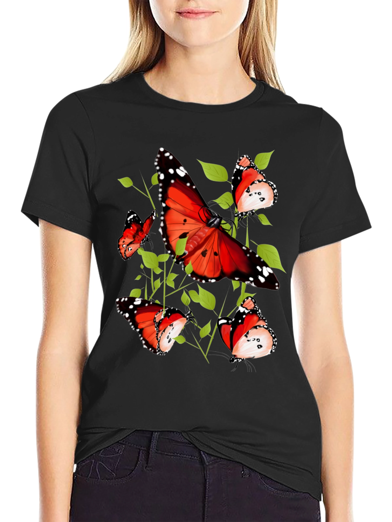 Butterfly Graphic Tee - Nature Inspired Design