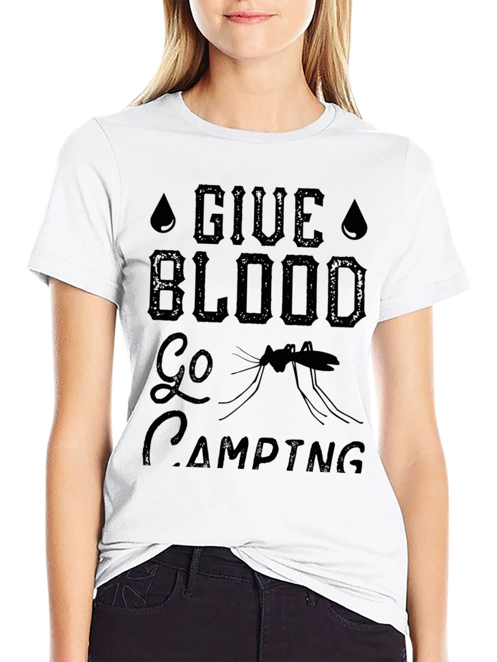Give Blood Go Camping T-Shirt