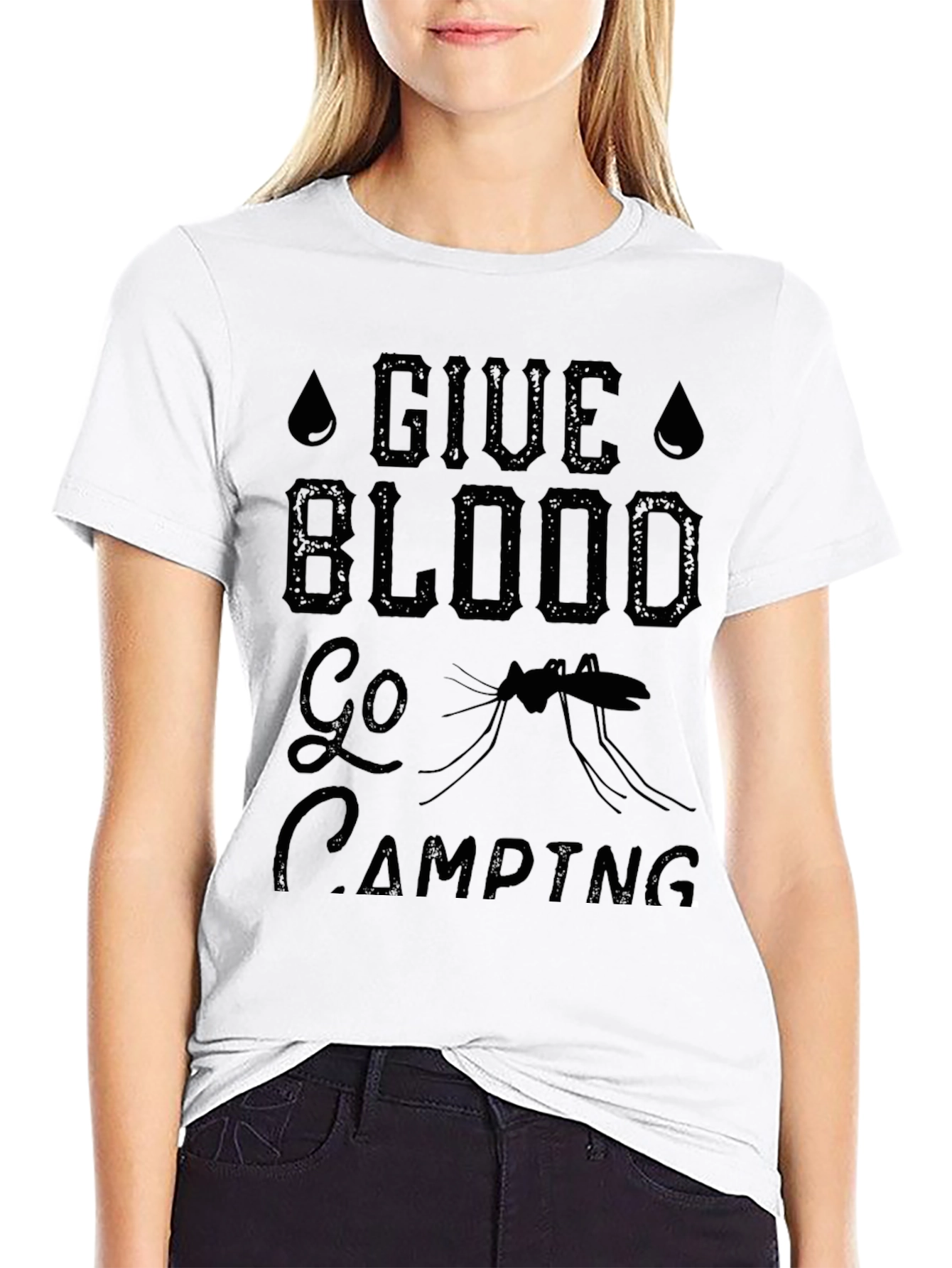 Give Blood Go Camping T-Shirt