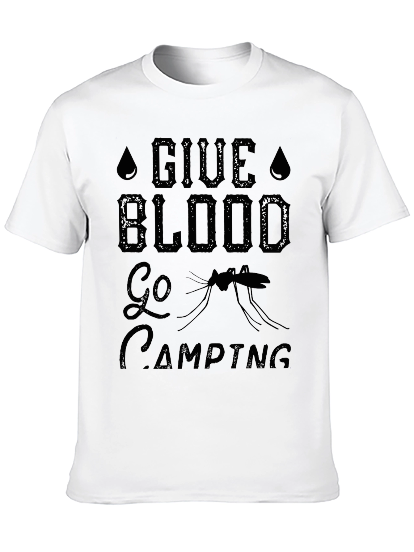 Give Blood Go Camping T-Shirt