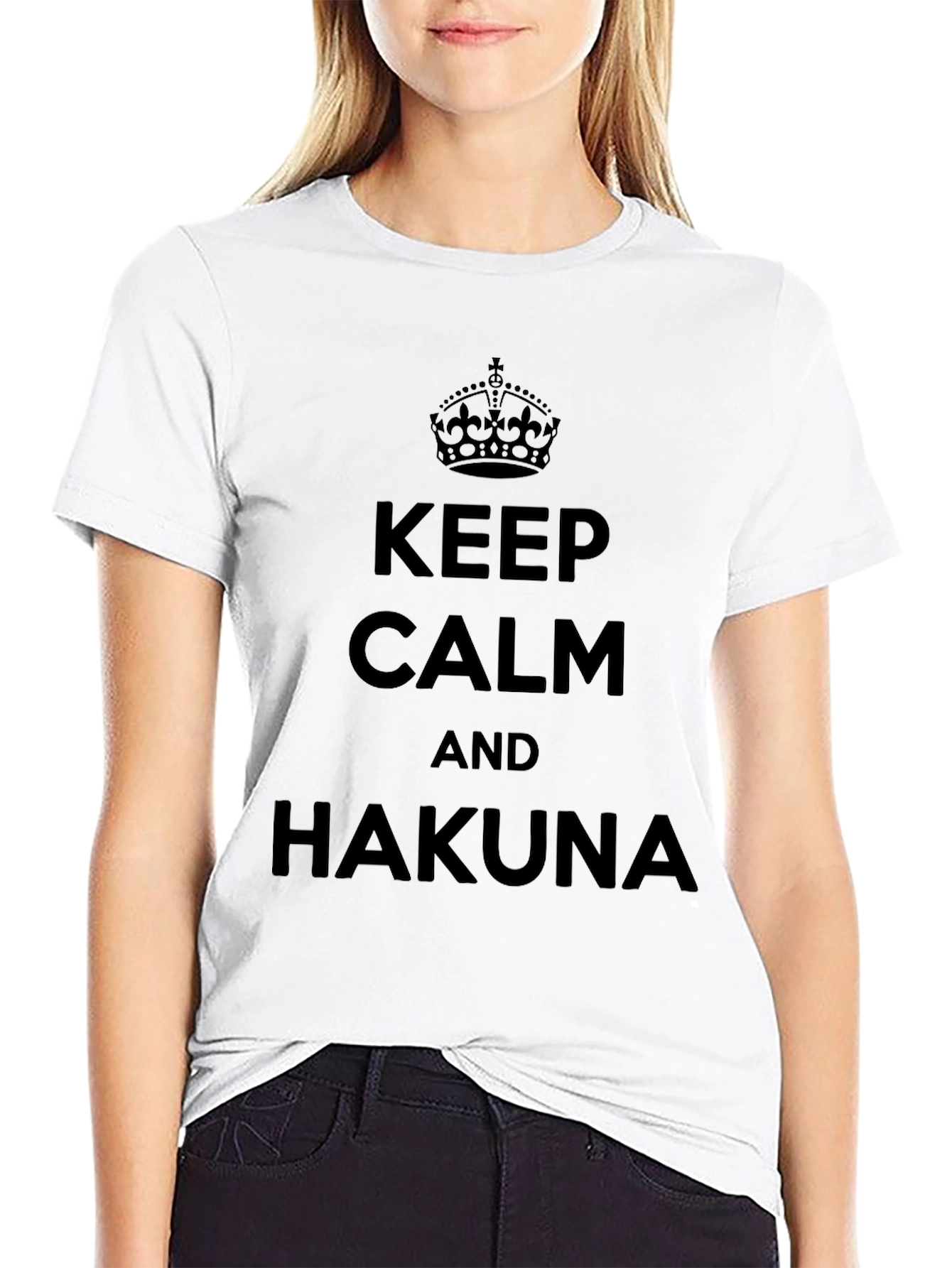 Keep Calm and Hakuna Graphic Tee - Relaxed Fit