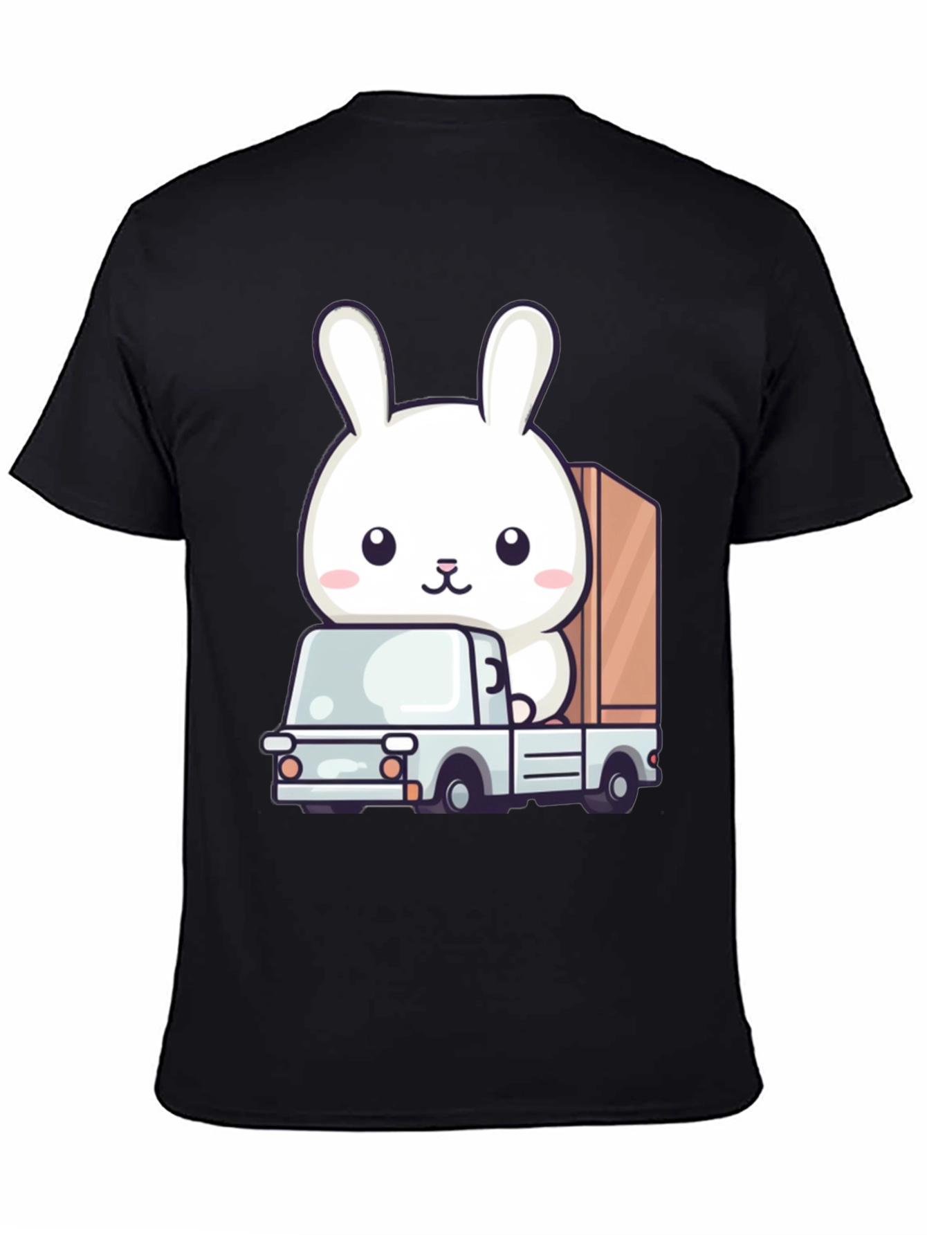 Bunny Truck Graphic Tee - Cute Animal Lover Shirt