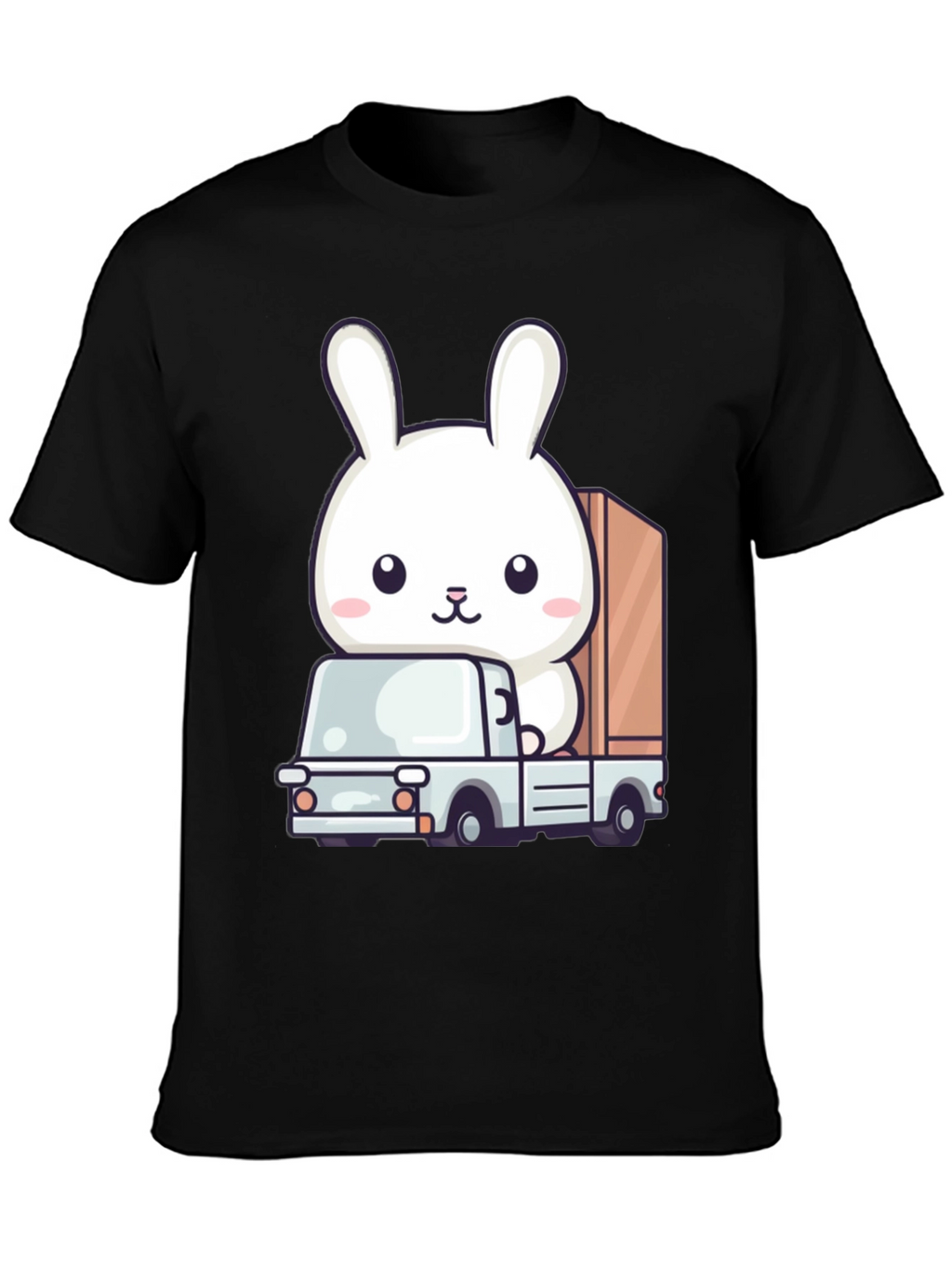Bunny Truck Graphic Tee - Cute Animal Lover Shirt