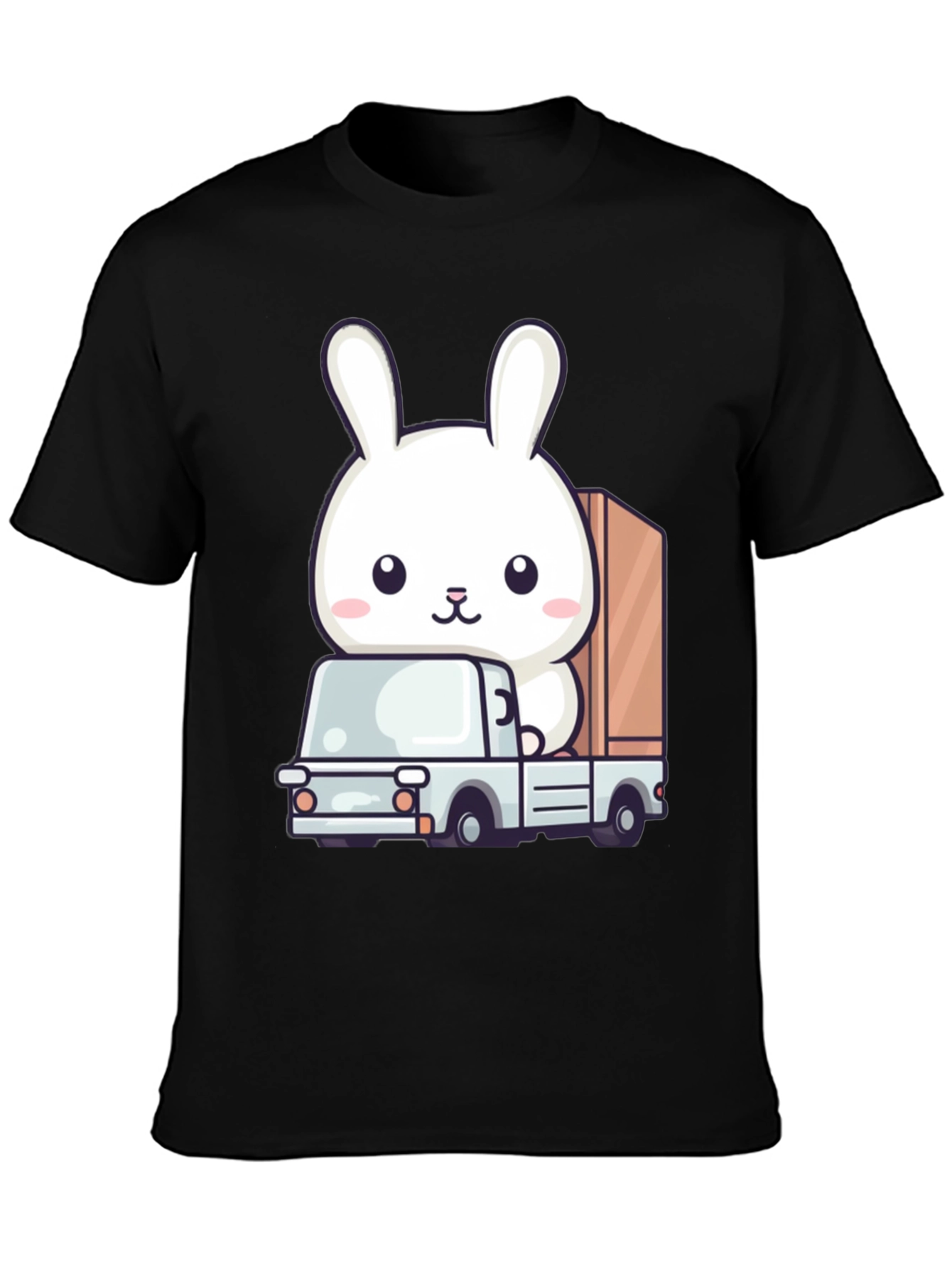 Bunny Truck Graphic Tee - Cute Animal Lover Shirt