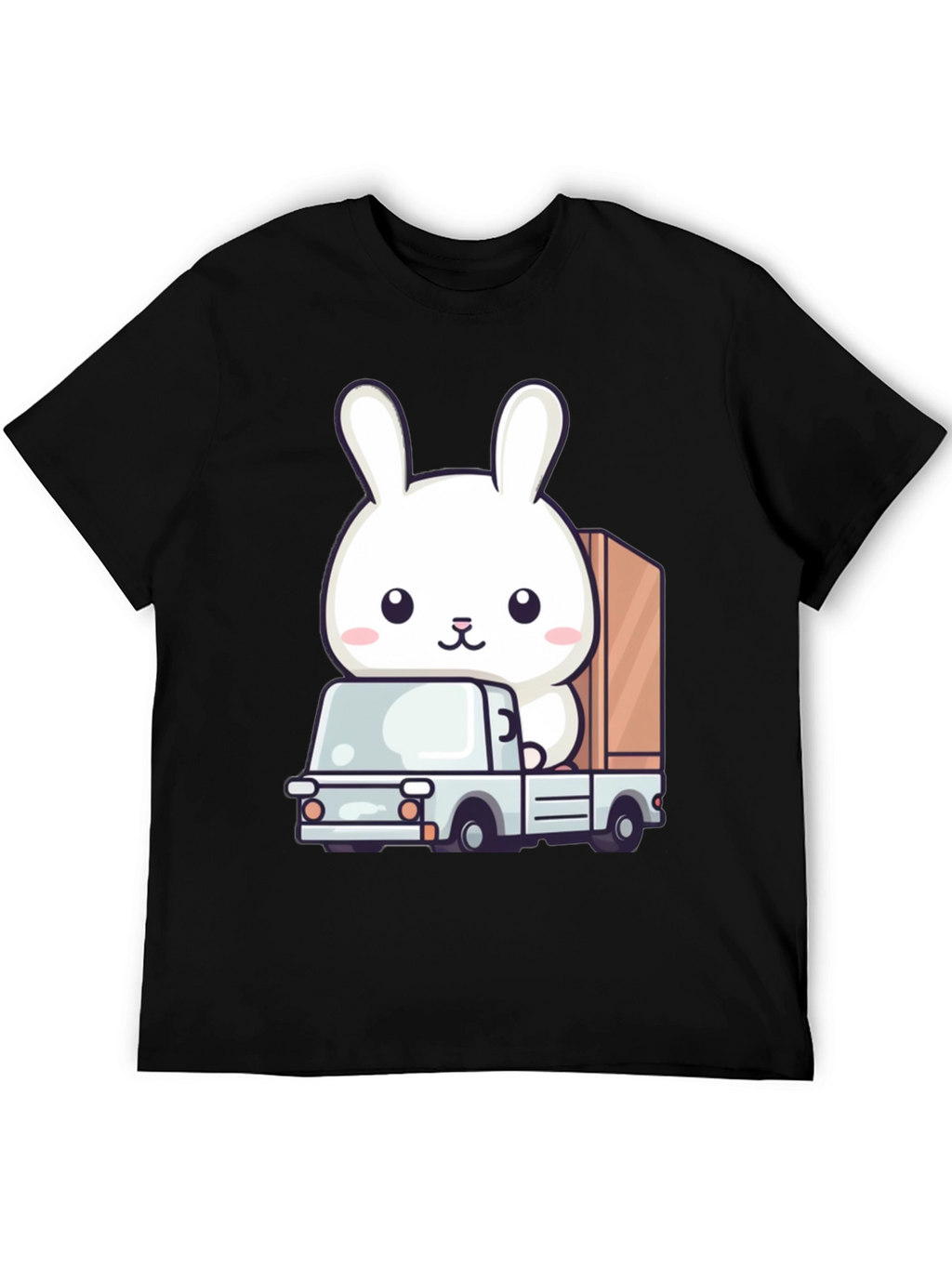 Bunny Truck Graphic Tee - Cute Animal Lover Shirt