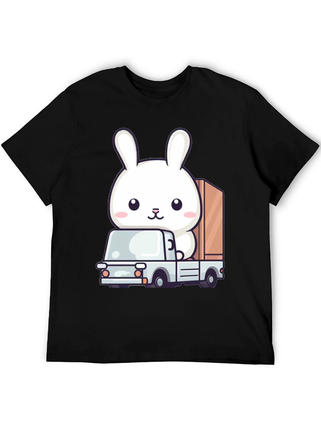 Bunny Truck Graphic Tee - Cute Animal Lover Shirt