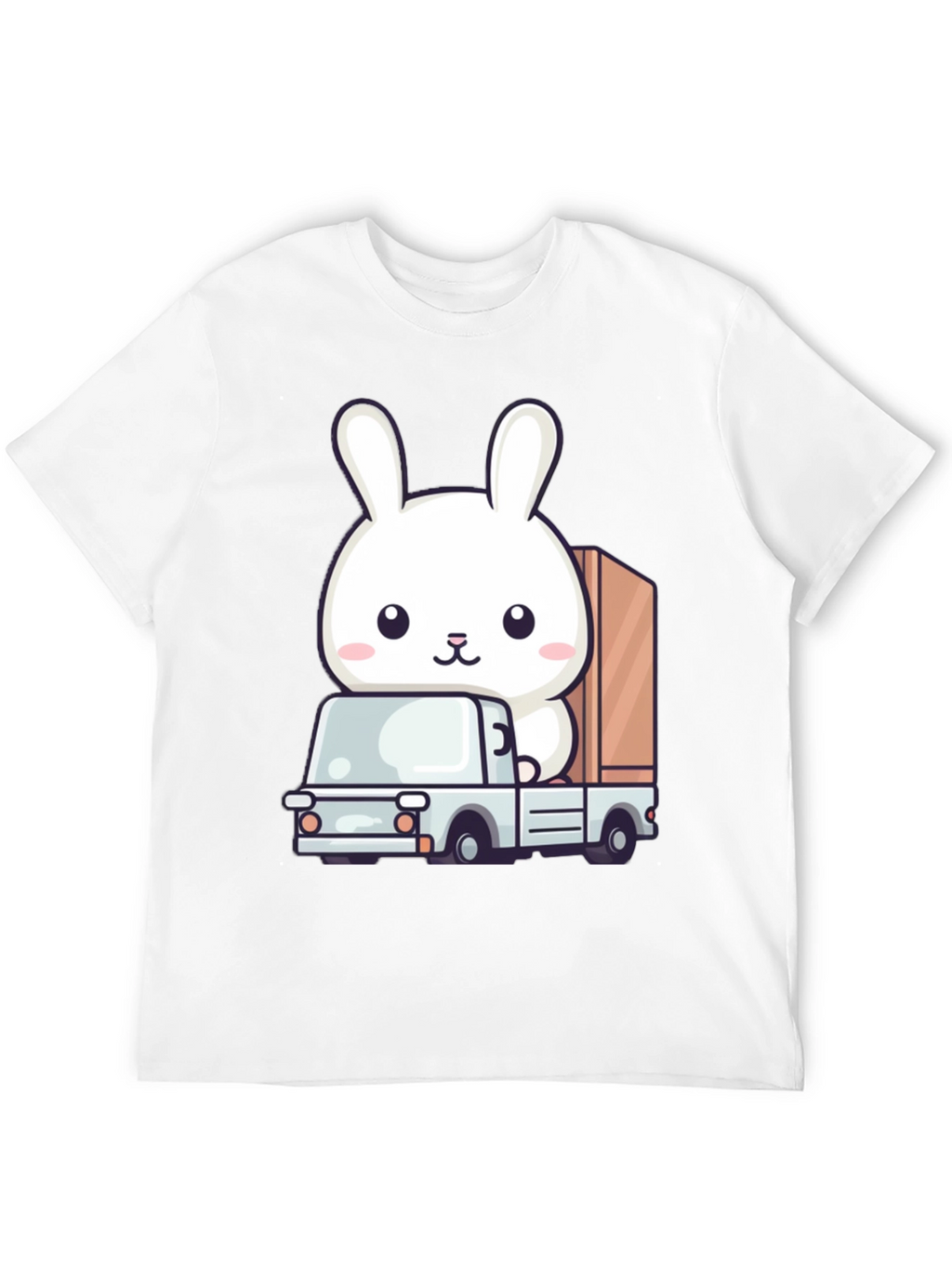 Bunny Truck Graphic Tee - Cute Animal Lover Shirt
