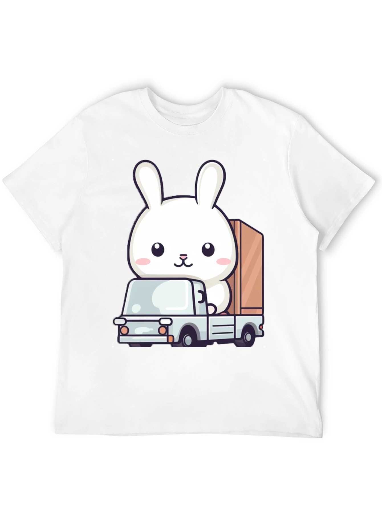 Bunny Truck Graphic Tee - Cute Animal Lover Shirt