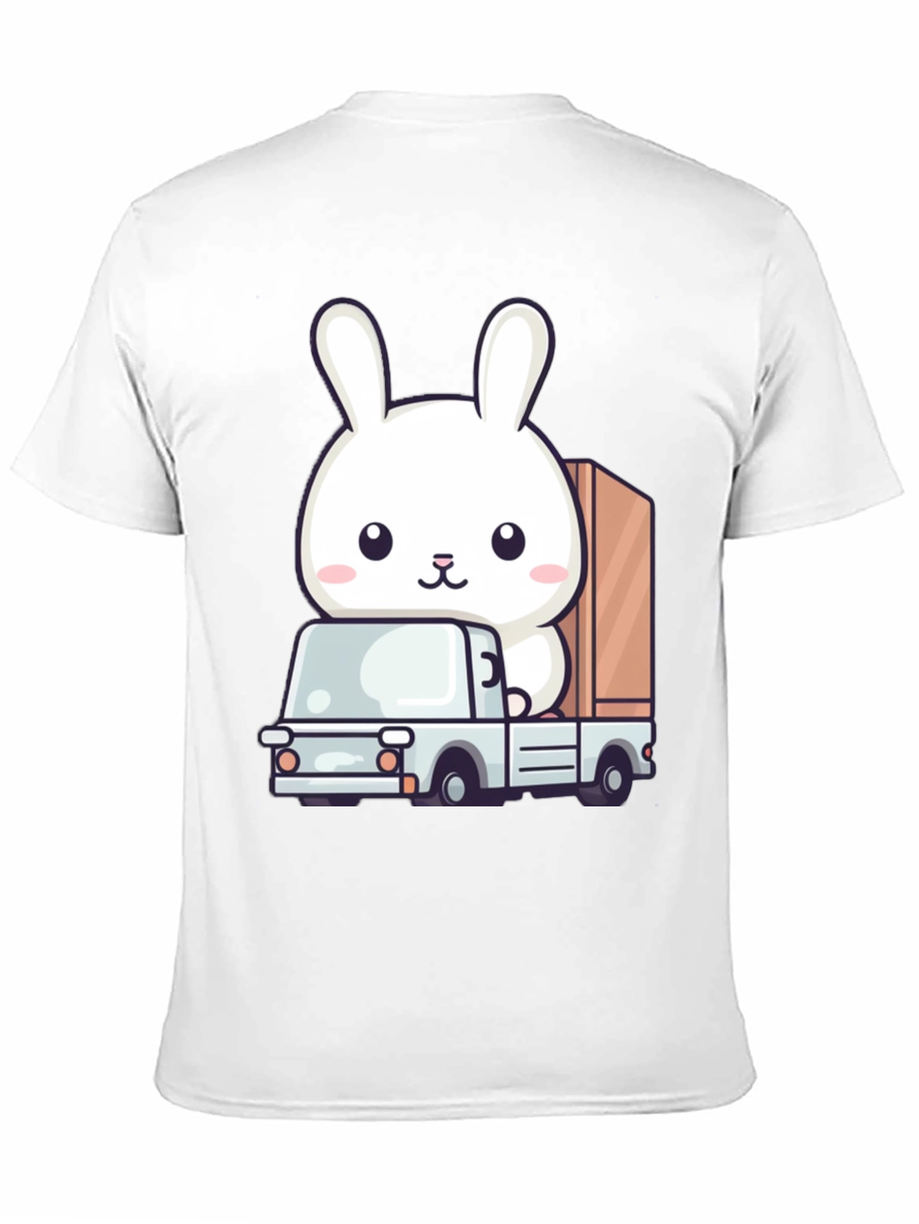Bunny Truck Graphic Tee - Cute Animal Lover Shirt