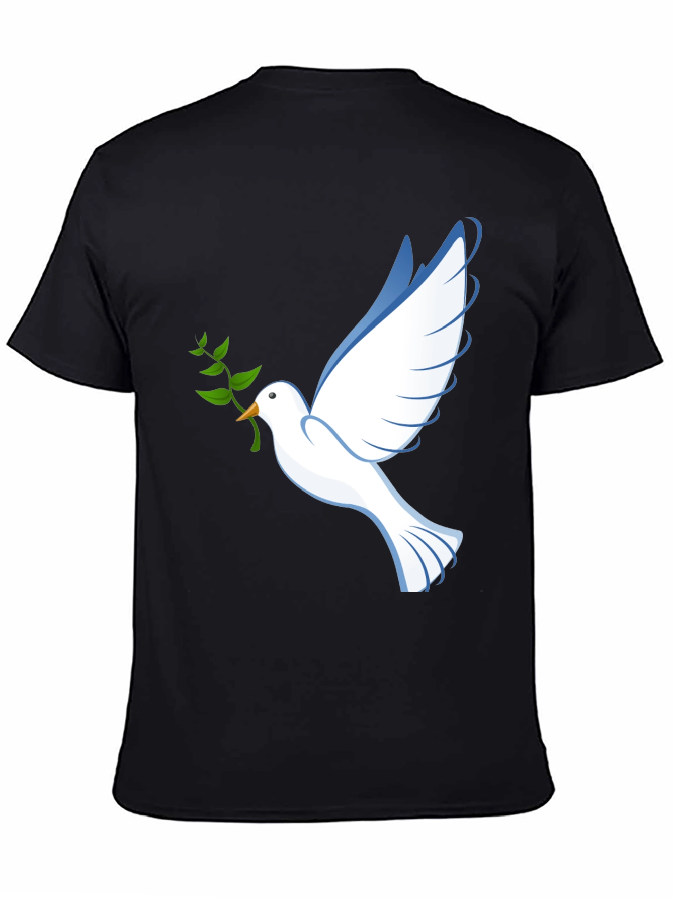 Peace Dove Graphic Tee - Black Comfort Fit