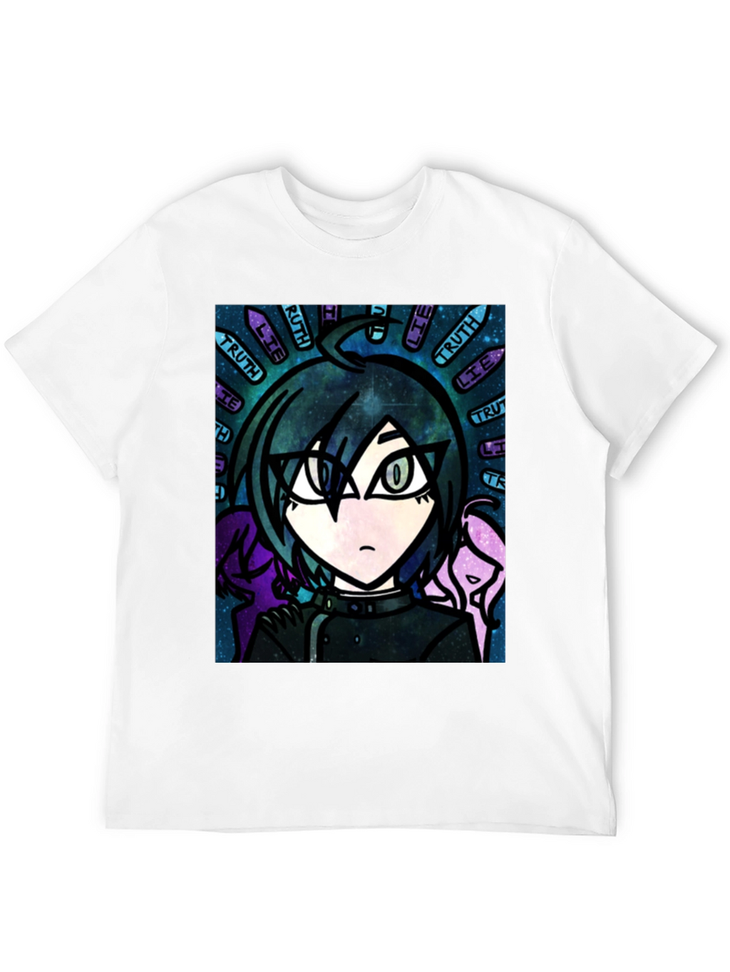 Anime Graphic T-Shirt - Truth & Lie Design