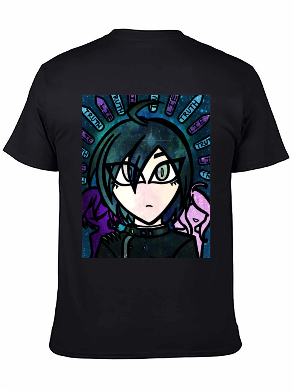 Anime Graphic T-Shirt - Truth & Lie Design